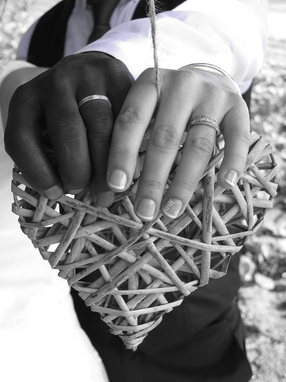 wedding image of love hands free photo