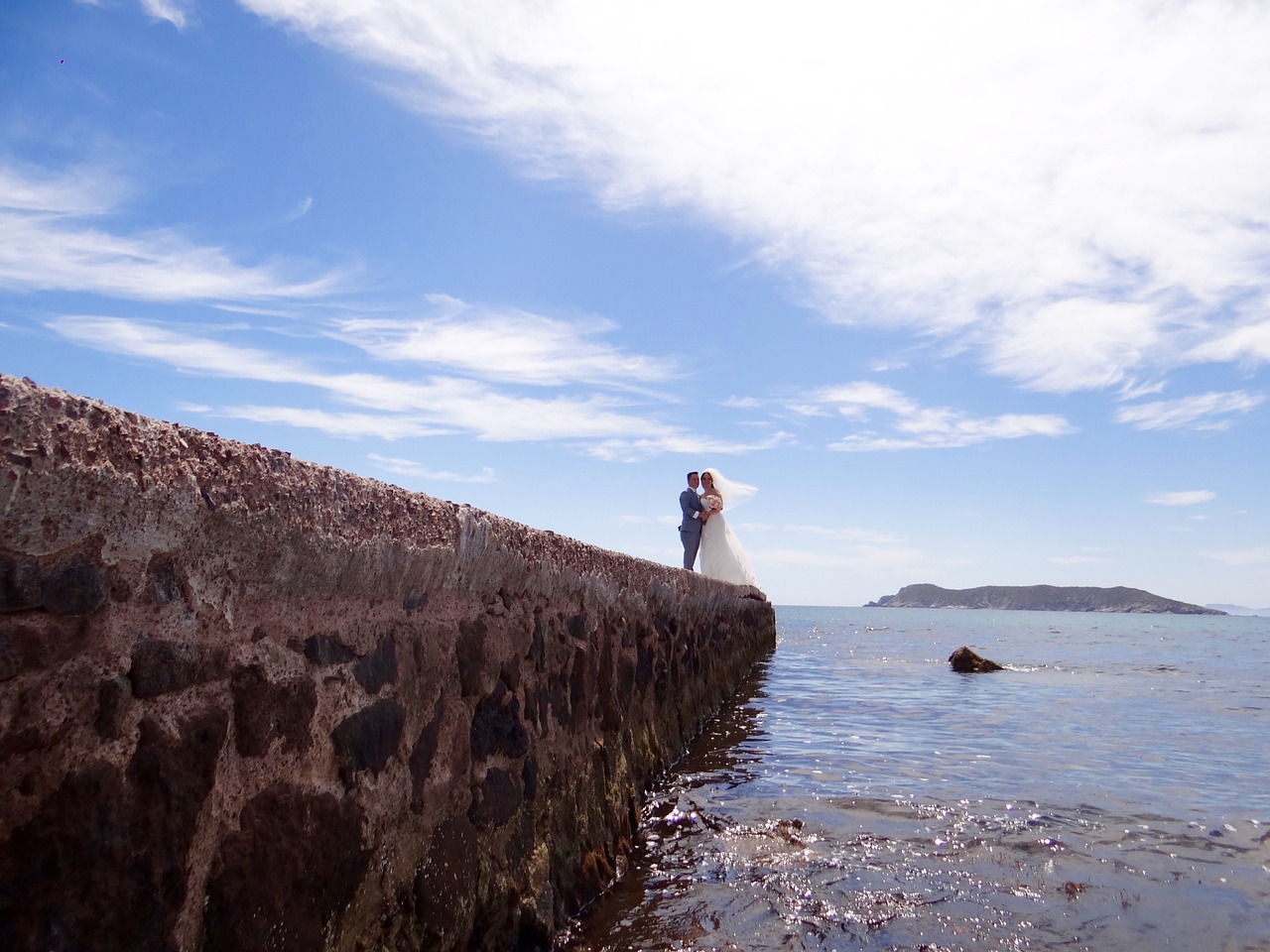 wedding grooms sea free photo