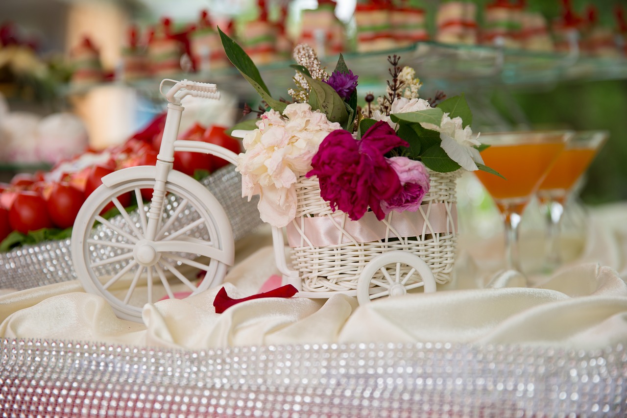 wedding decoration bike free photo