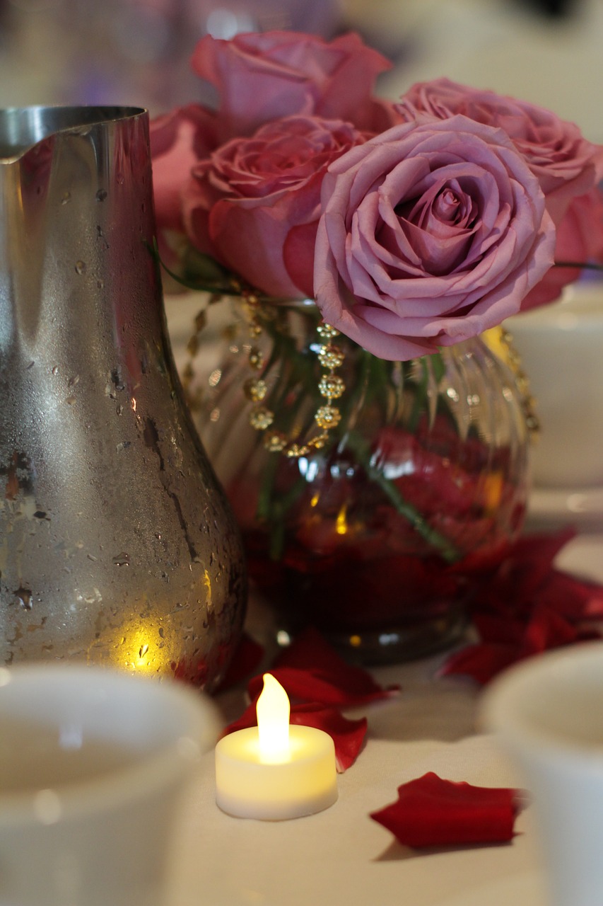 wedding party candle free photo
