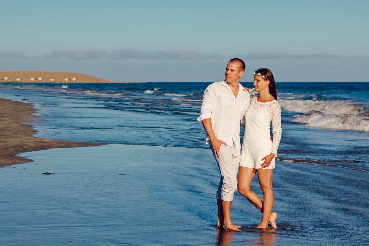 wedding beach wedding love free photo