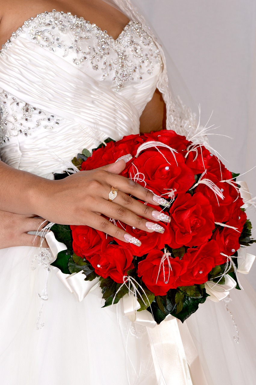 wedding bouquet ring free photo