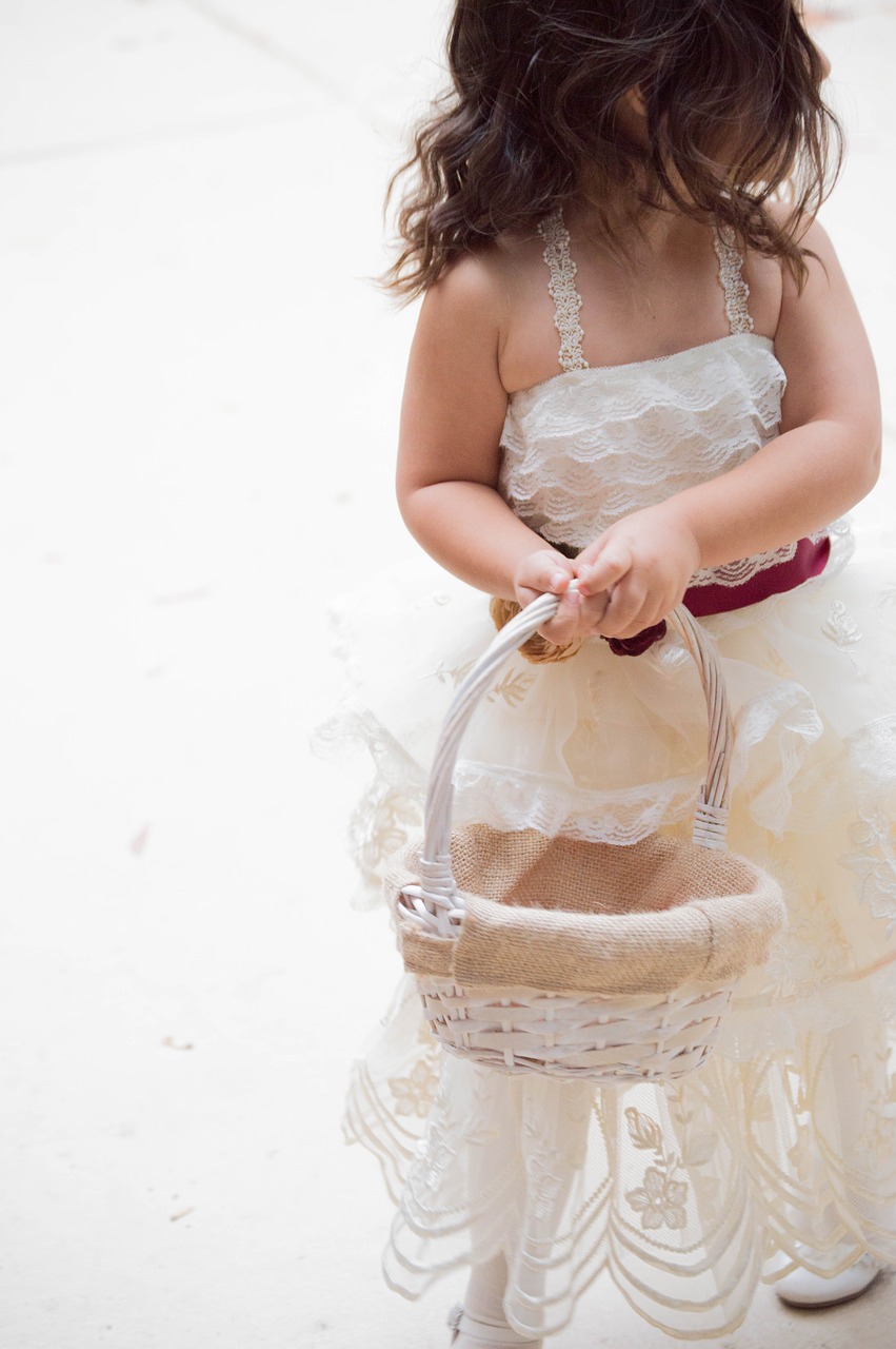 wedding flower girl dress free photo