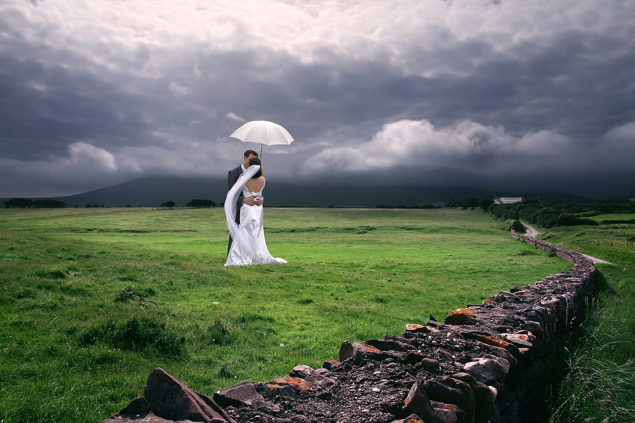 wedding ireland bride and groom free photo