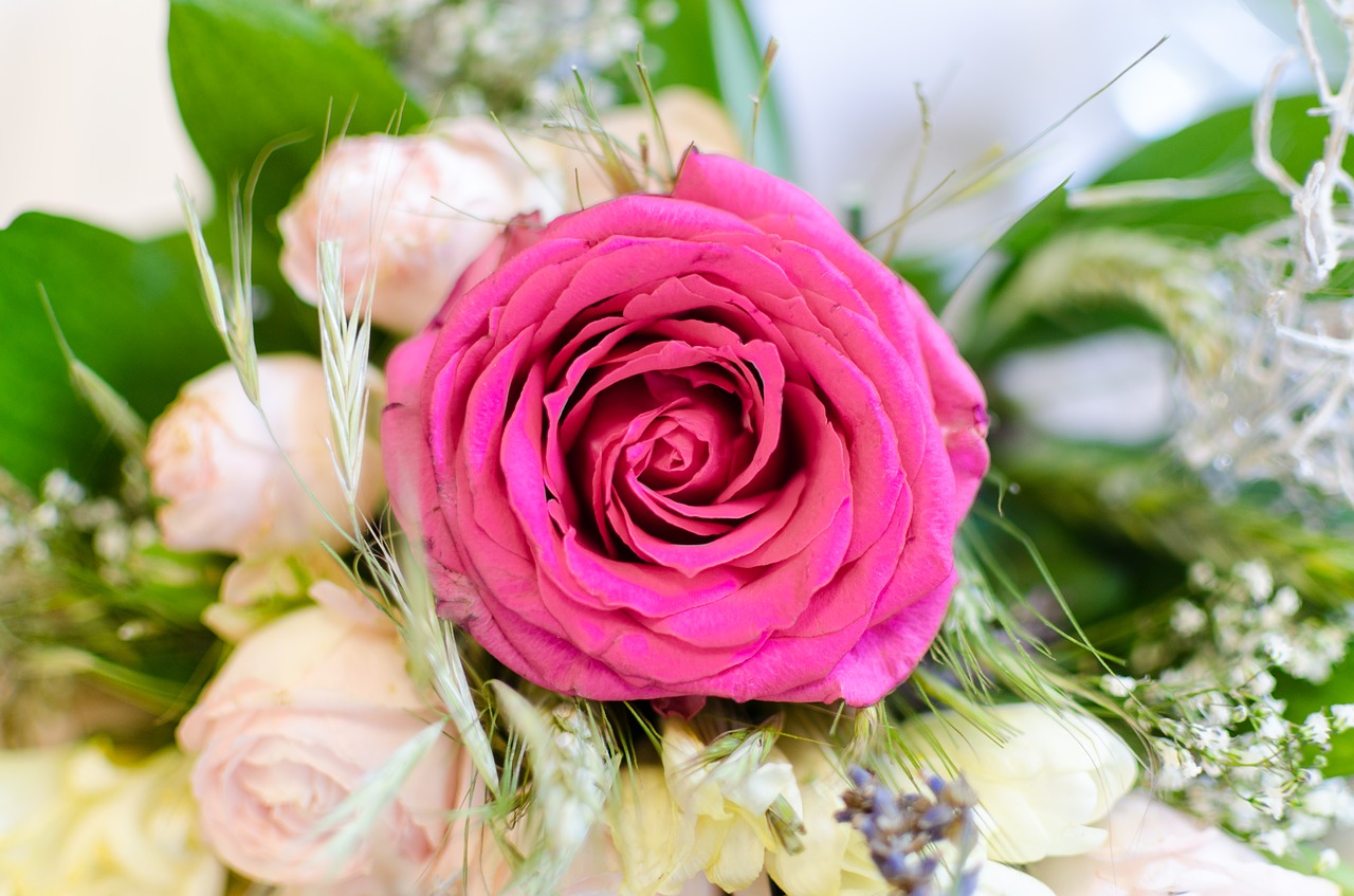 wedding bouquet vibrant free photo