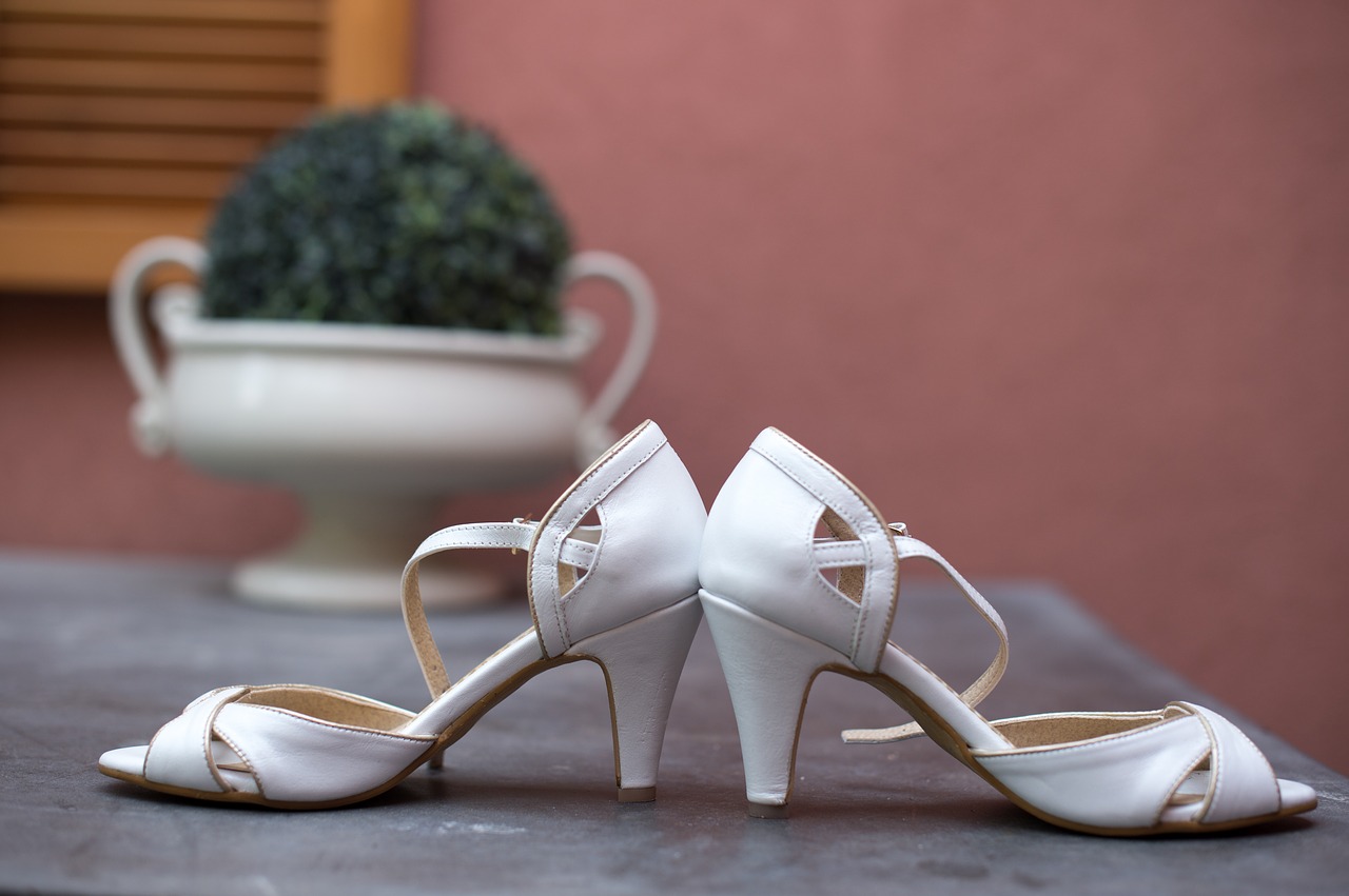 wedding white shoes free photo