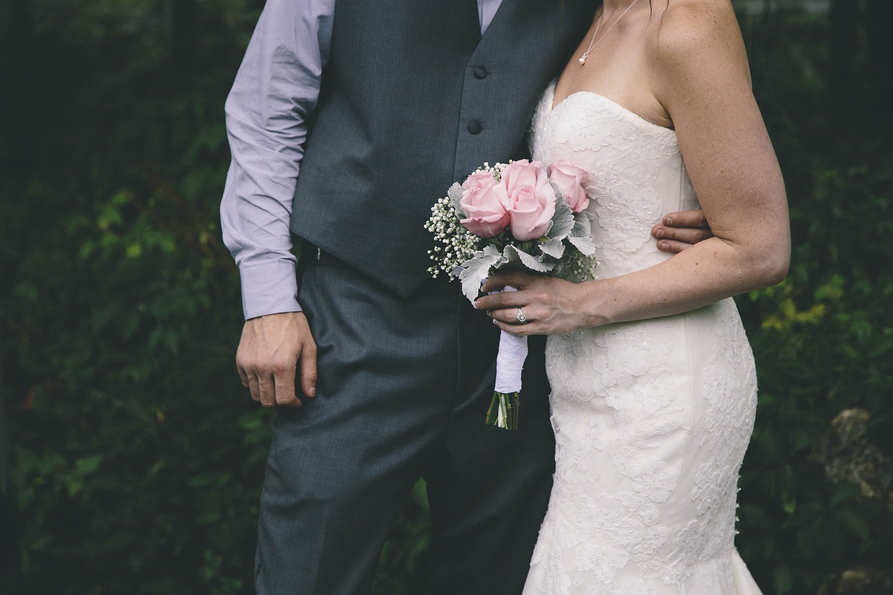 wedding bride and groom couple free photo