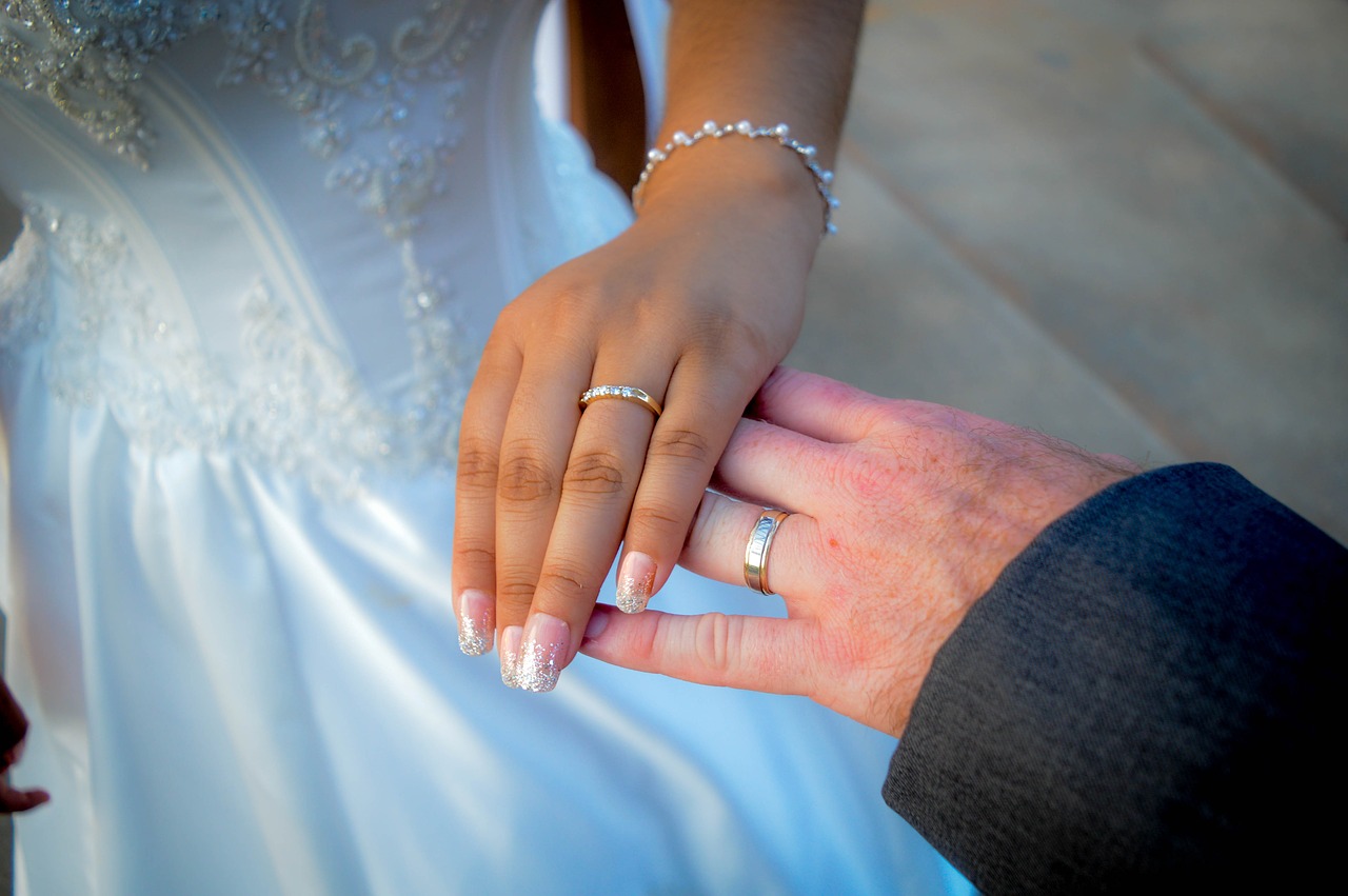 wedding couple rings free photo