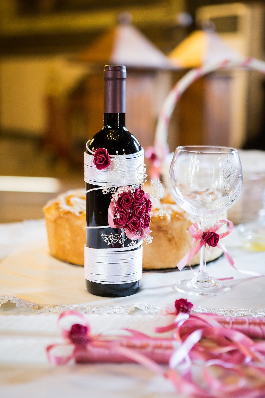 wedding bottle wine free photo