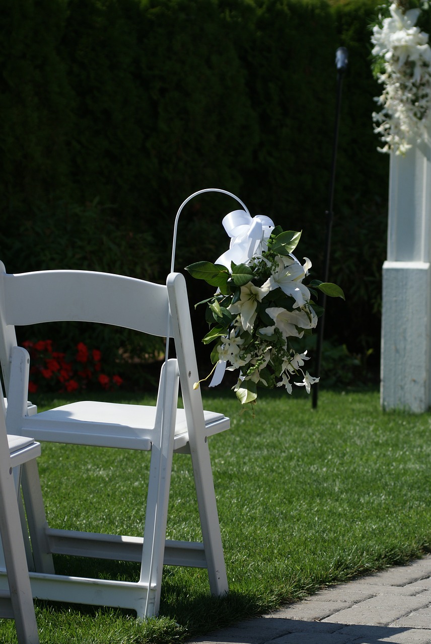 wedding chair romance free photo