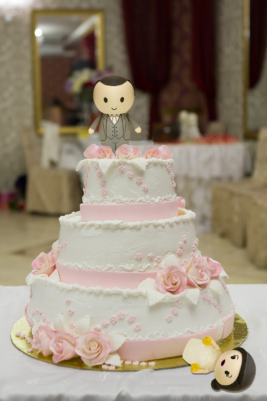 wedding  marriage  cake free photo