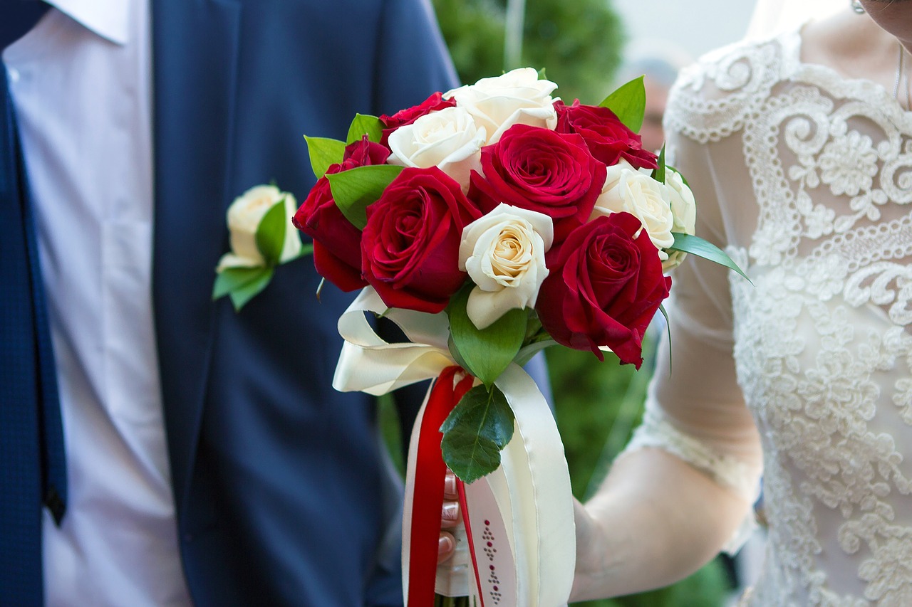 wedding  couple  just married free photo