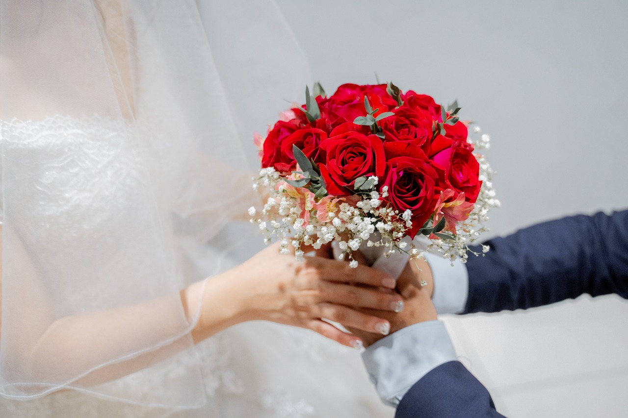 wedding  bride  flower free photo