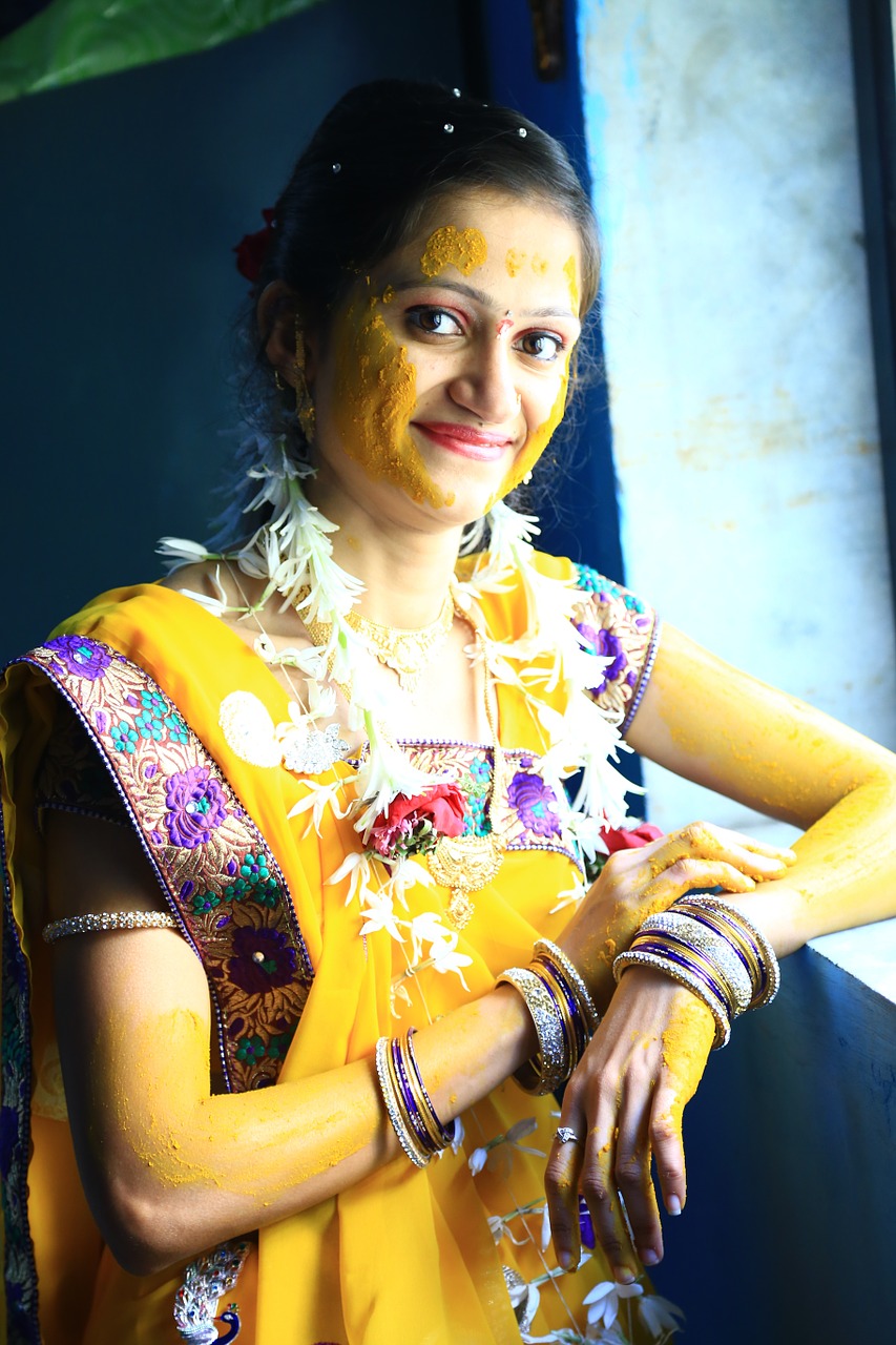 wedding haldi mehadni rasm free photo