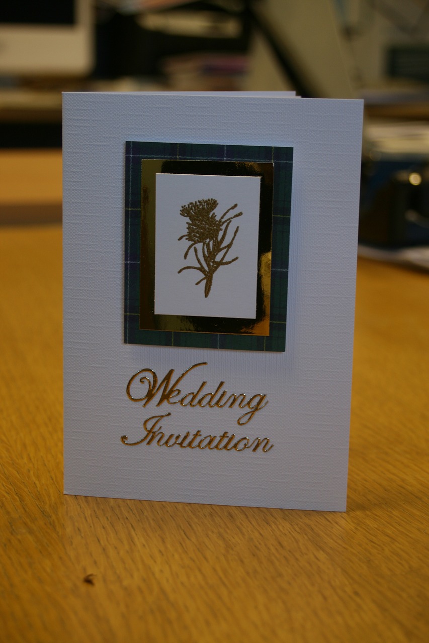 wedding invitation scottish free photo