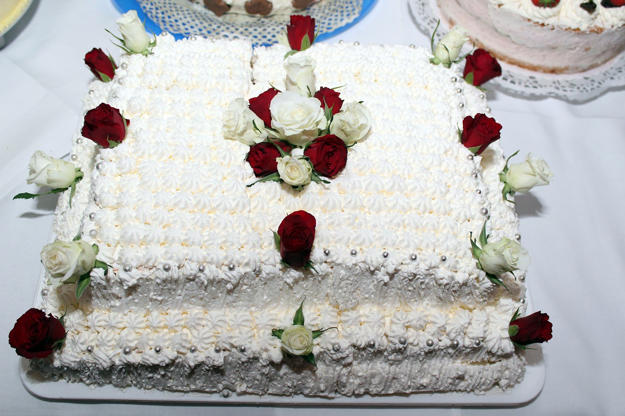 wedding cake book rose flower free photo