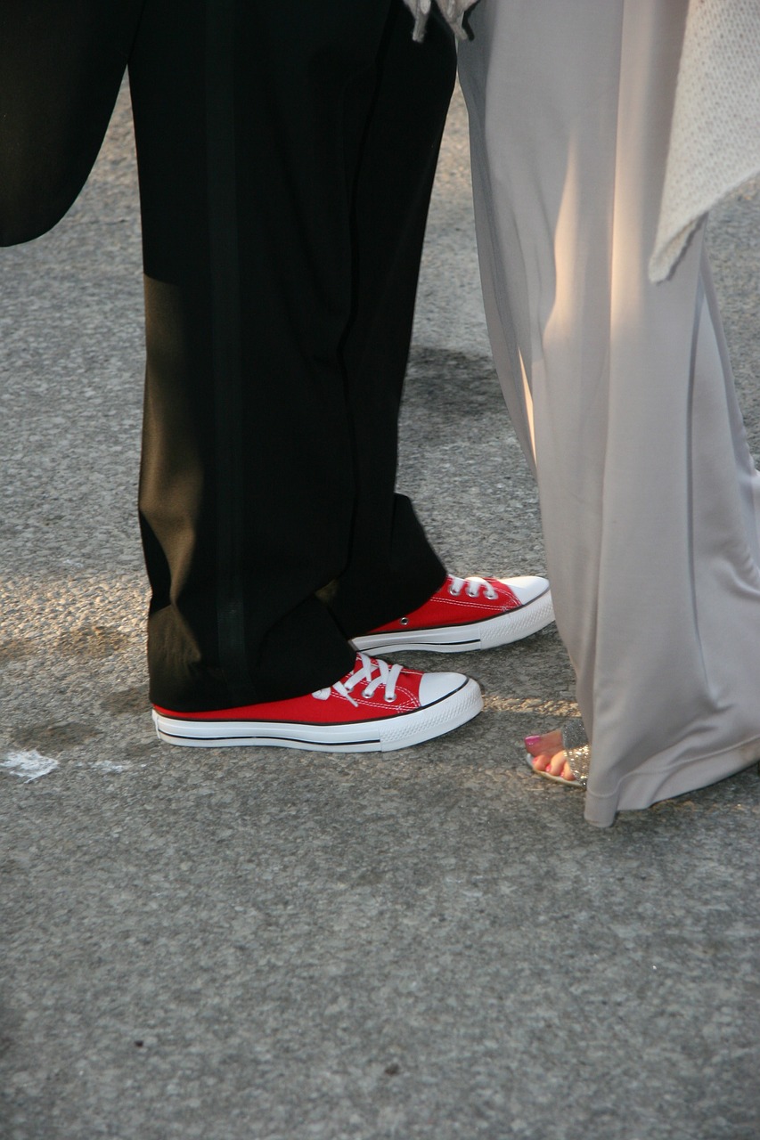 wedding shoes canvas shoes free photo
