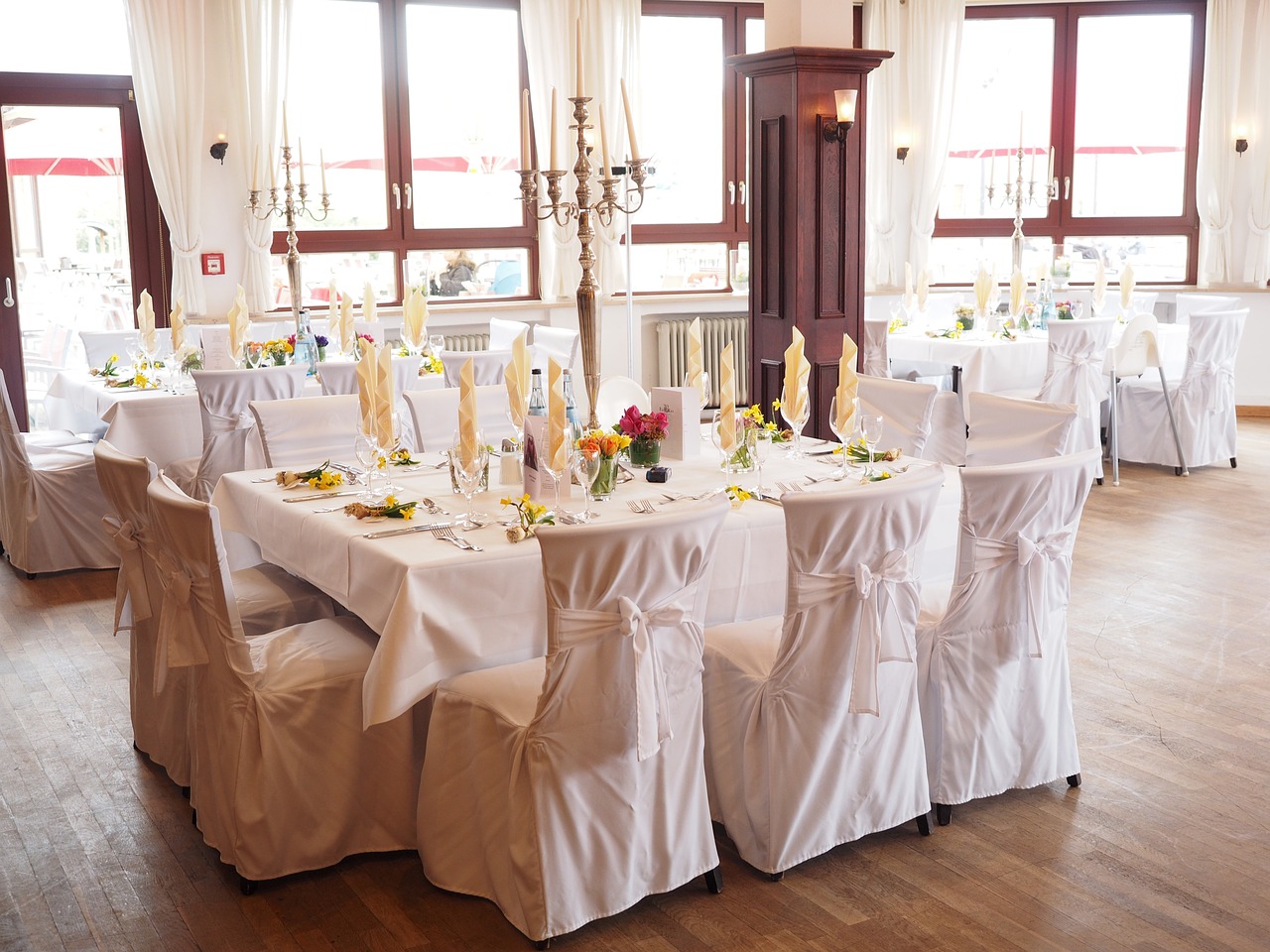 wedding table ballroom hall free photo