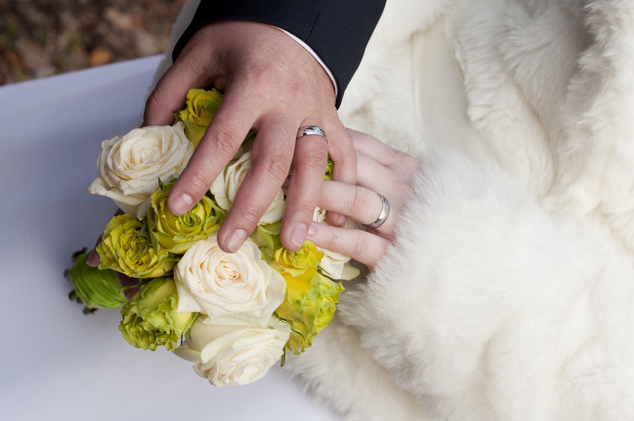 wedding bouquet in love free photo