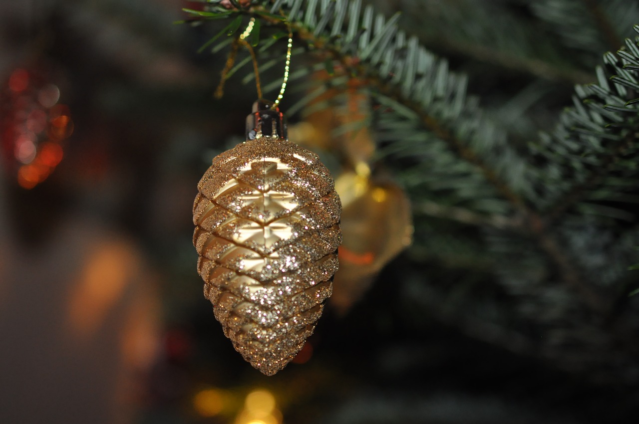 weihnachtsbaumschmuck pine cones christmas ornaments free photo