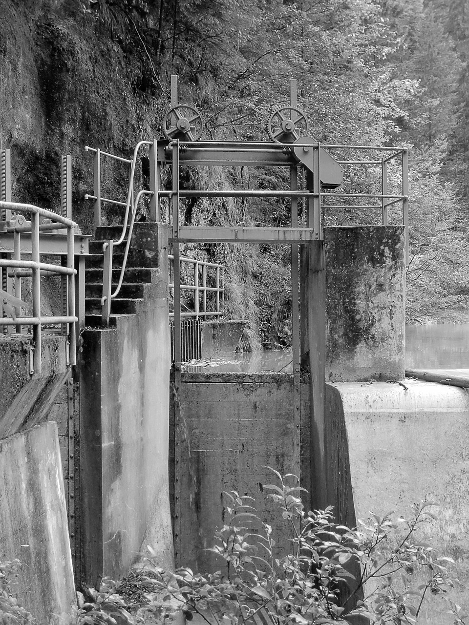 weir water power power plant free photo