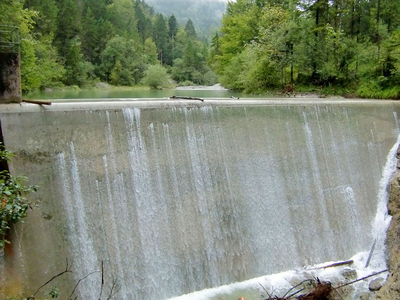 weir river water free photo