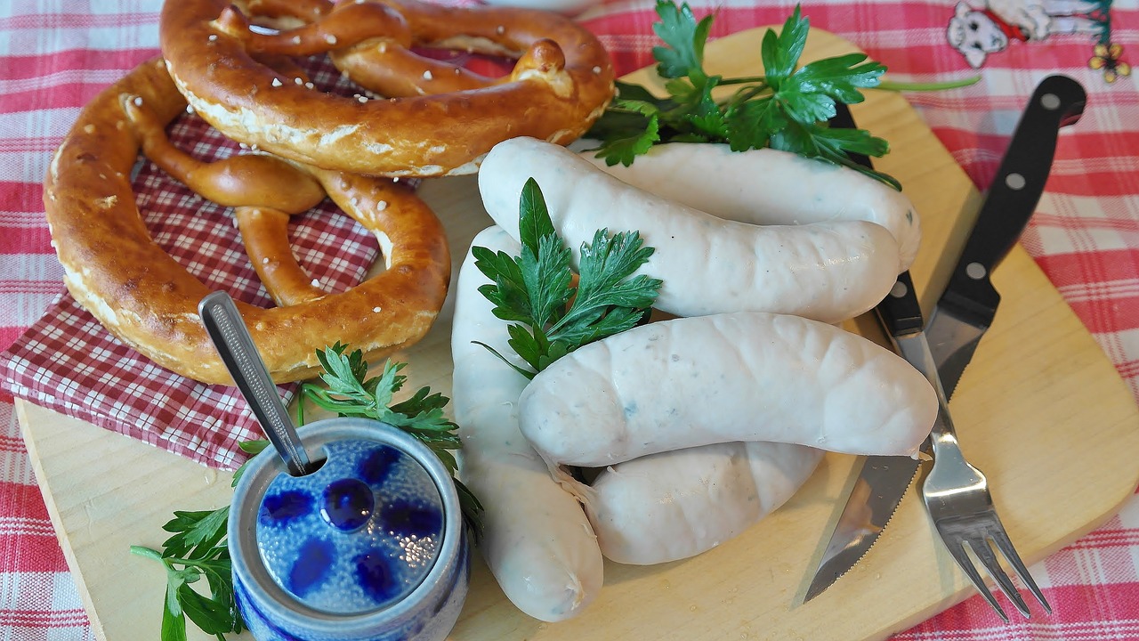 weisswurst sausage cured meats free photo
