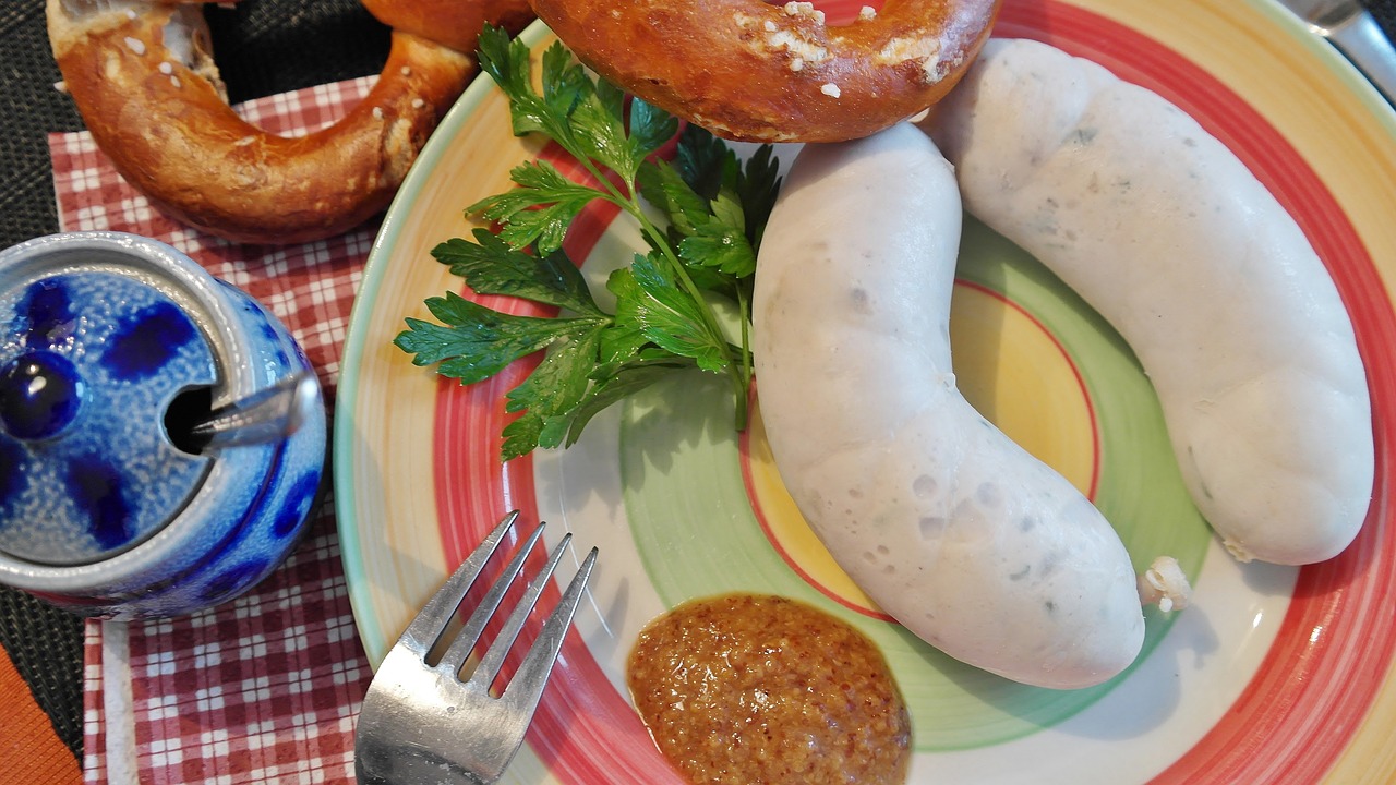 weisswurst sausage cured meats free photo