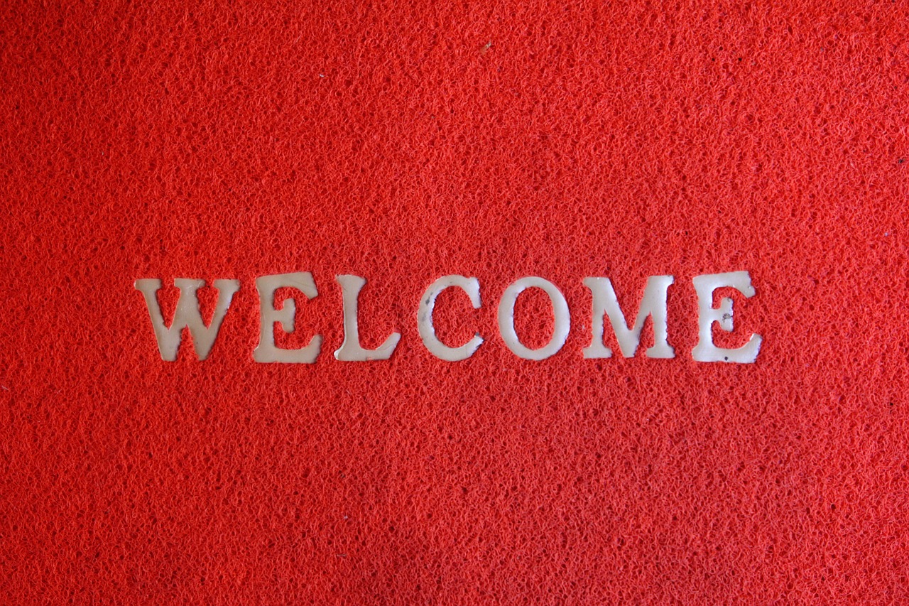 welcome floor mat input free photo