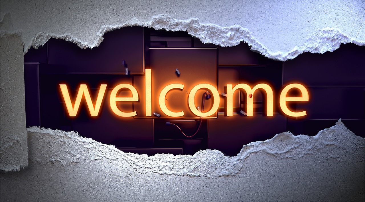welcome  lettering  typography free photo