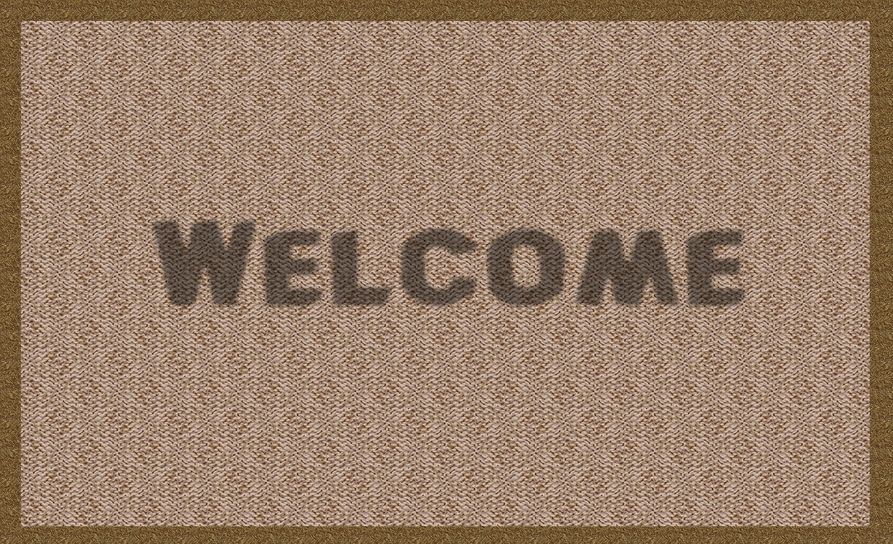 welcome mat rug free photo