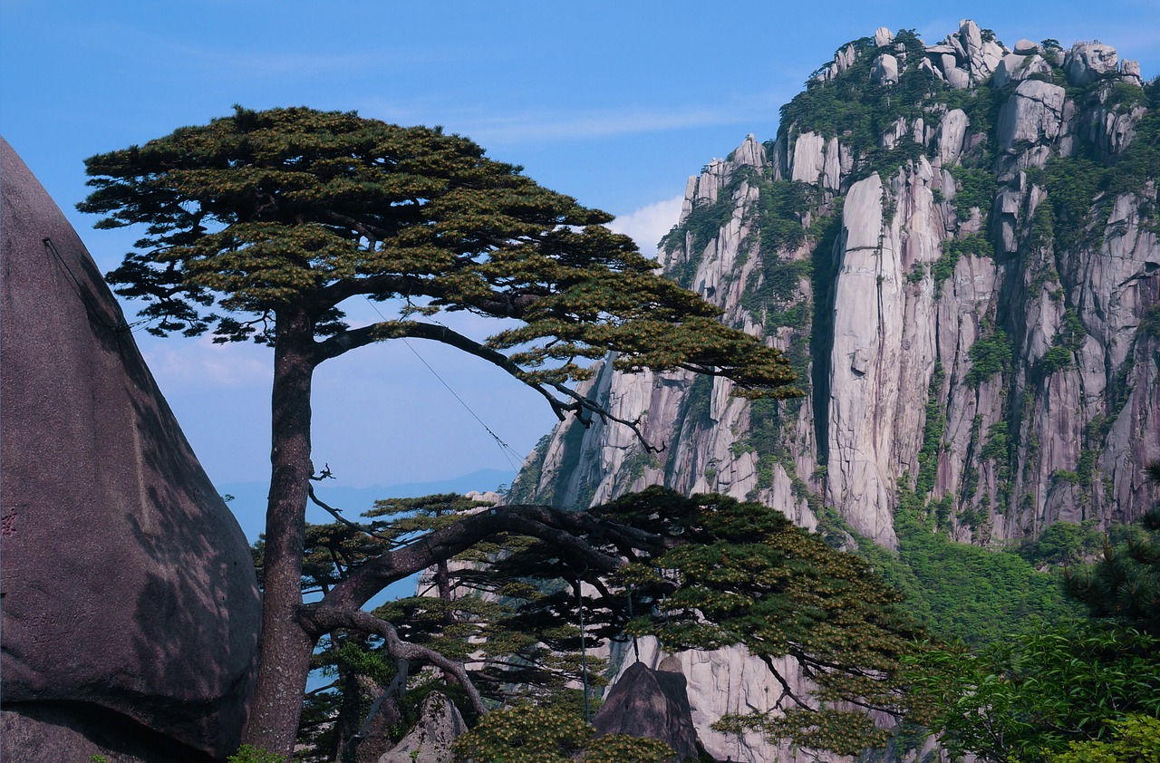 welcome song huangshan the celestial capital peak free photo