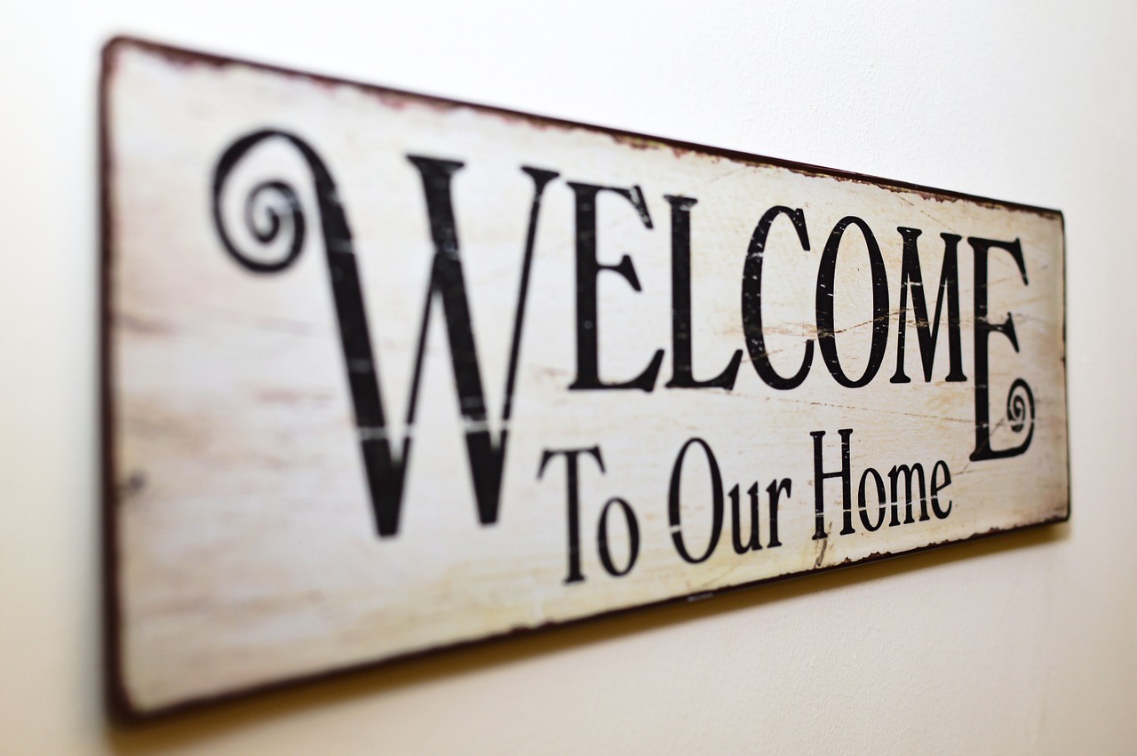 Welcome to our home,welcome,tablet,an array of,banner - free image from needpix.com