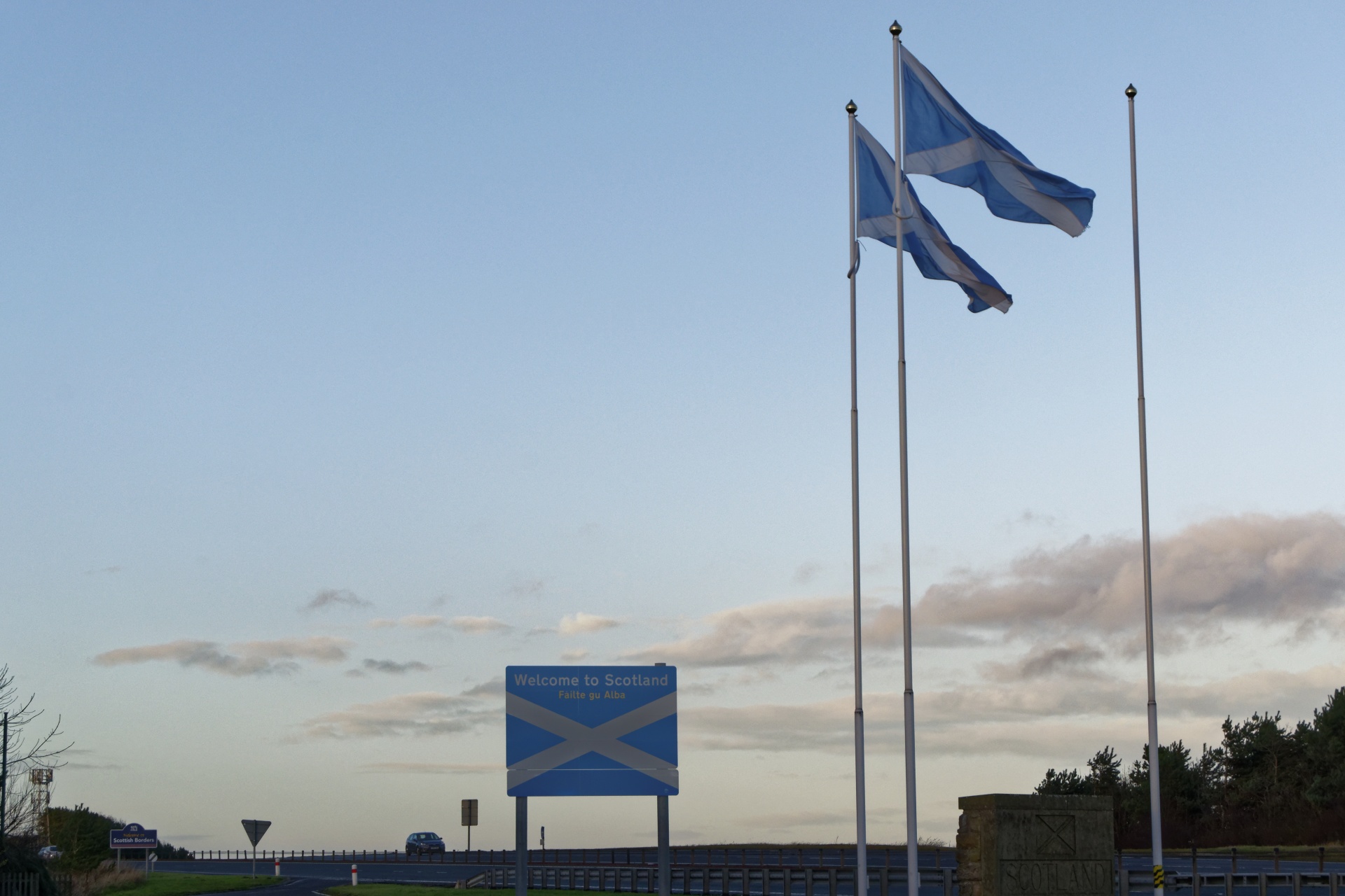 welcome to scotland border scottish border free photo