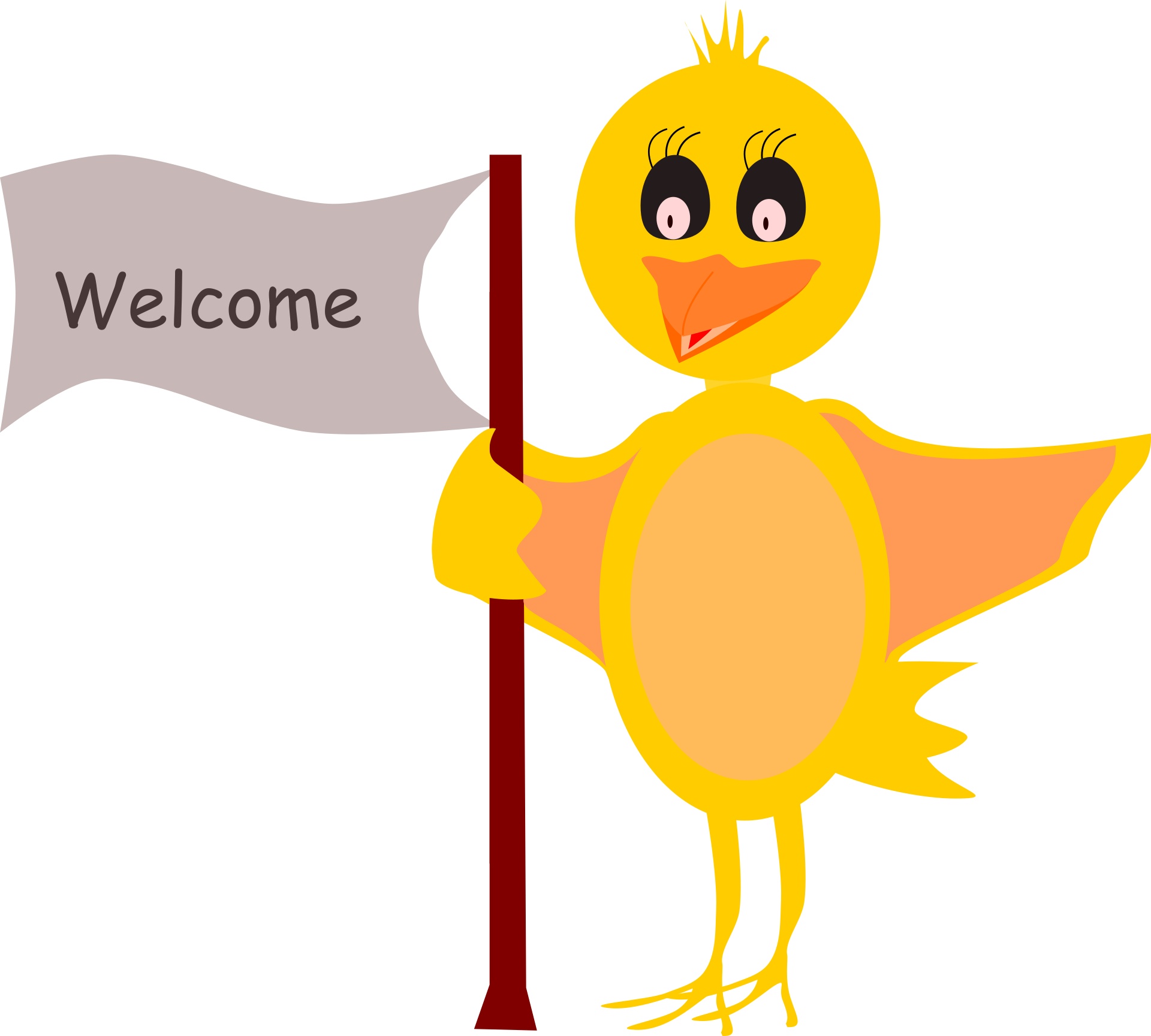 welcome chick animal free photo