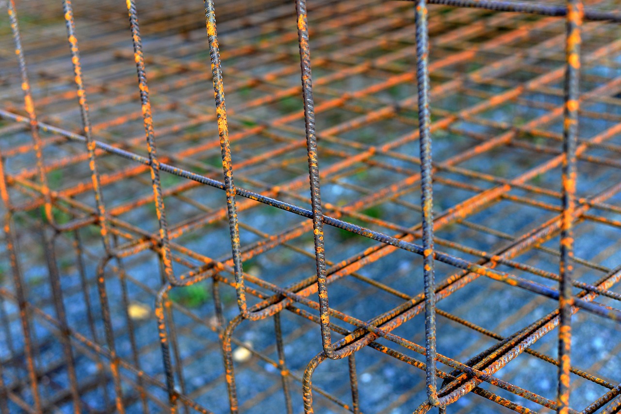 welded wire mesh  structural steel matt  building material free photo