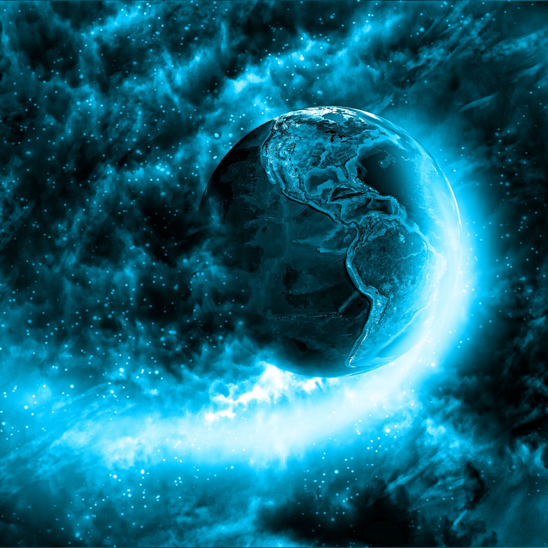 outer space nebula planet free photo