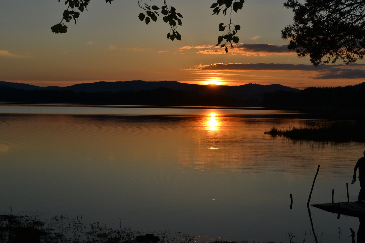 šumava west sun free photo