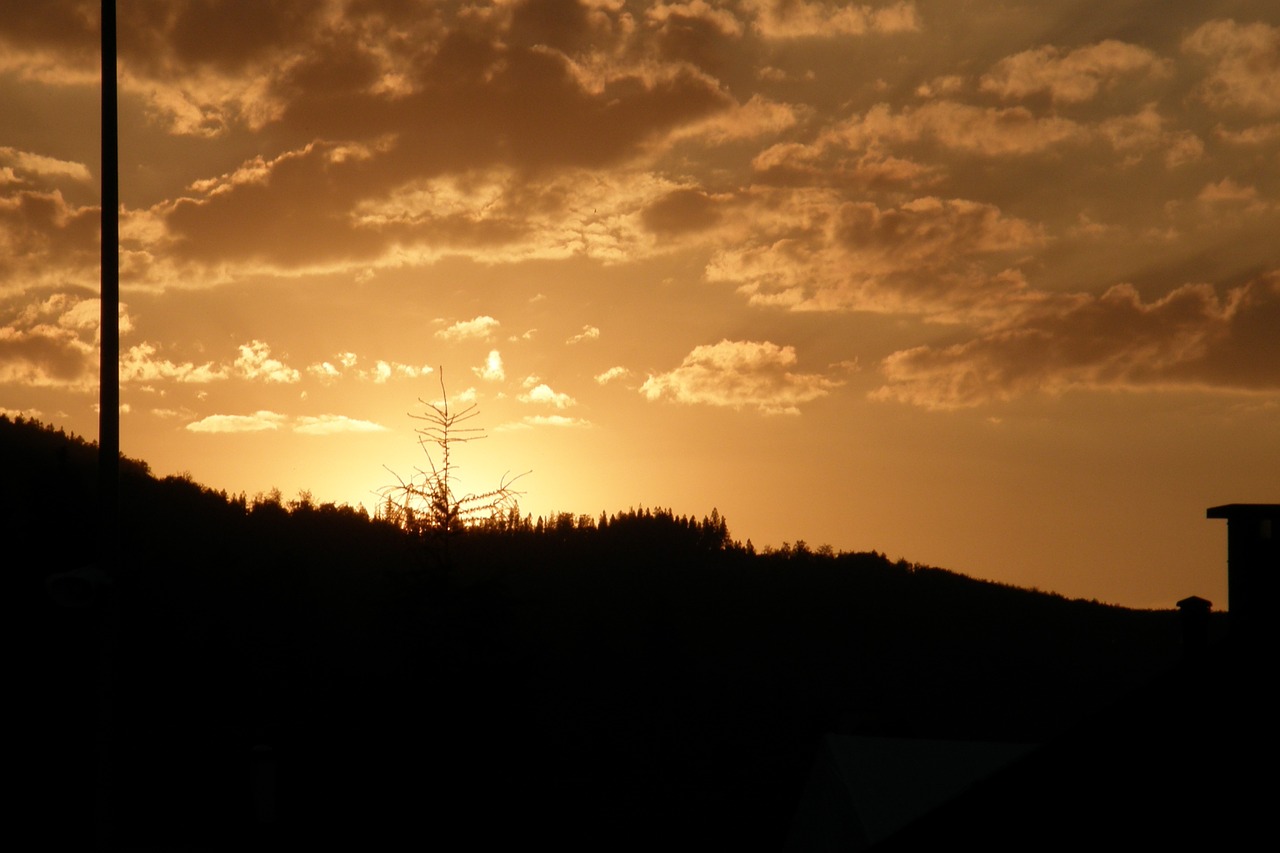 west sun clouds free photo