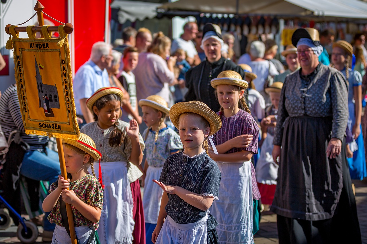 west frisian market schagen parade free photo