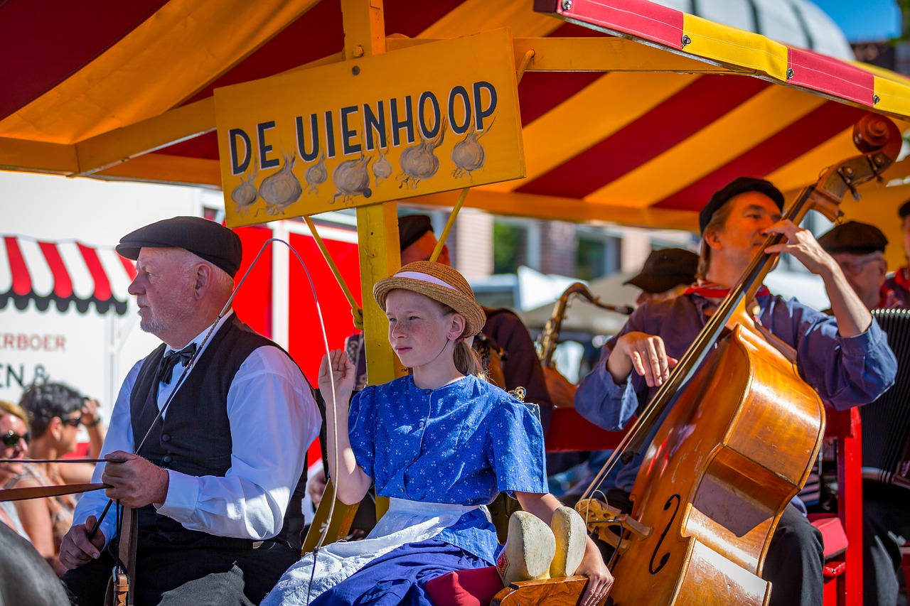 west frisian market schagen parade free photo