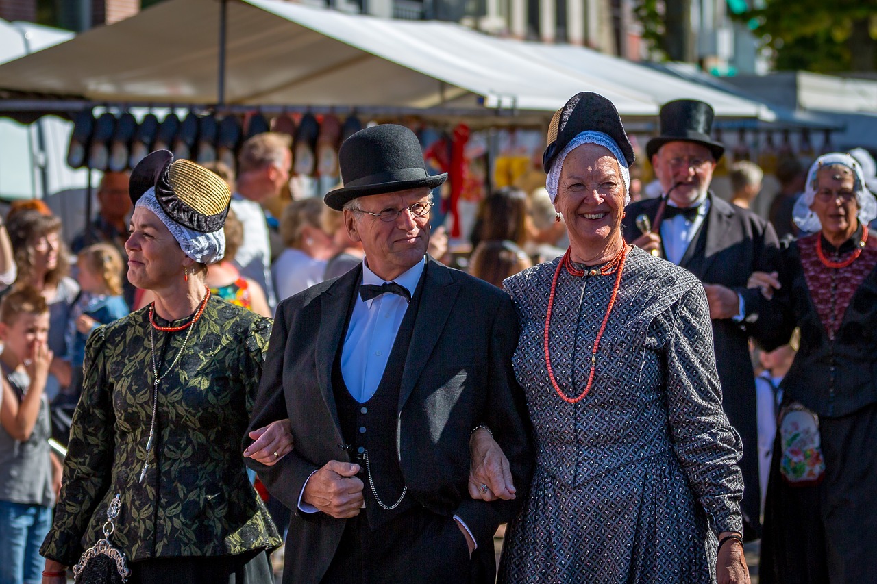 west frisian market schagen parade free photo