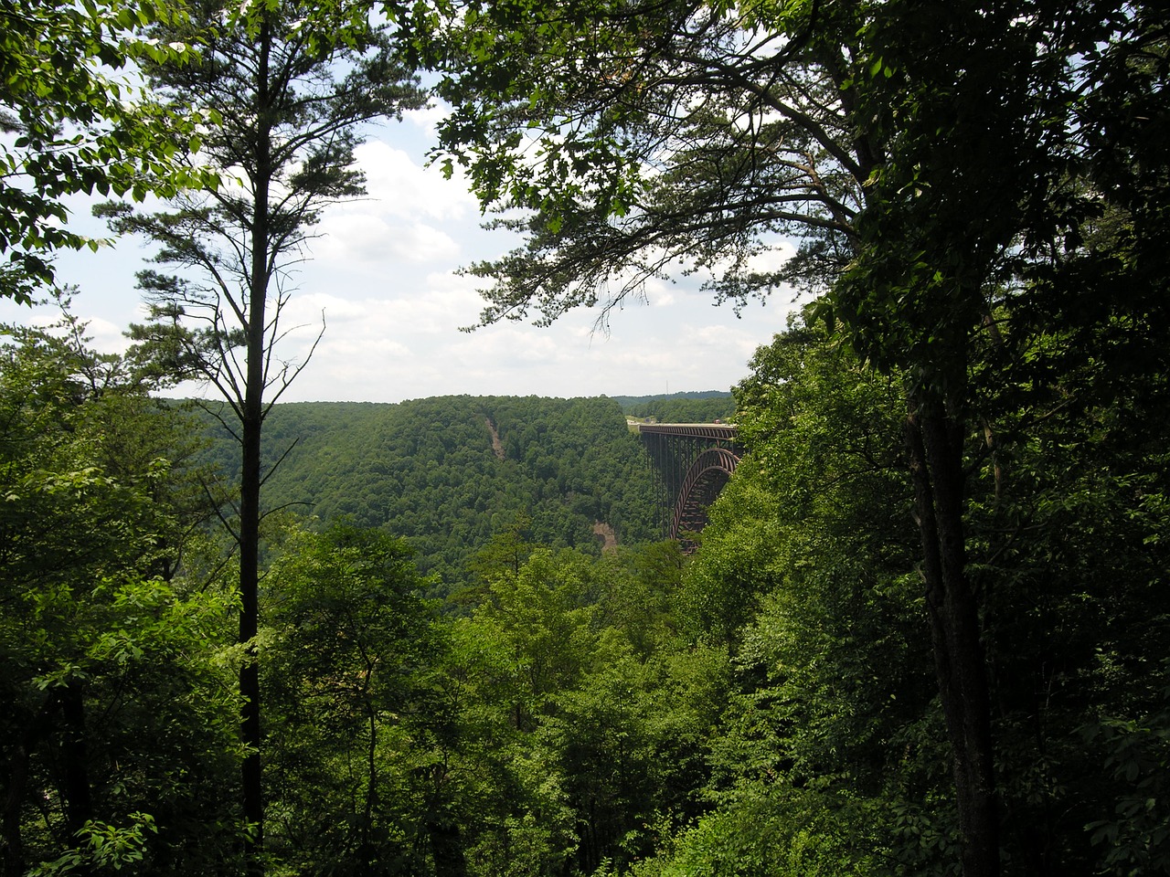 west virginia new river gorge landscape free photo