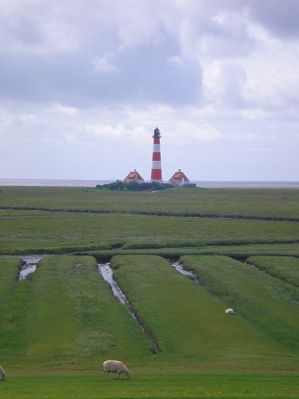 westerhever lighthouse north sea free photo
