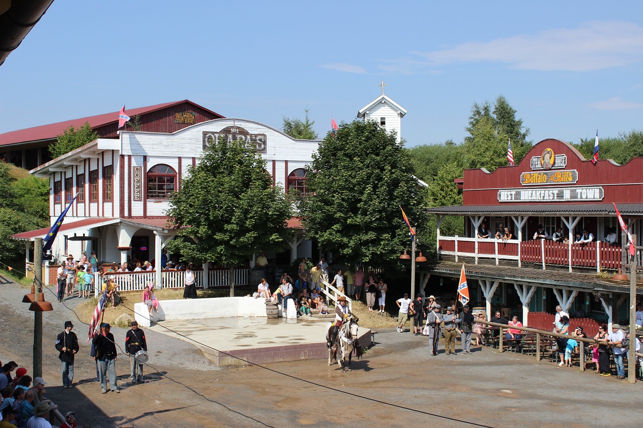 western city wild west cowboys free photo