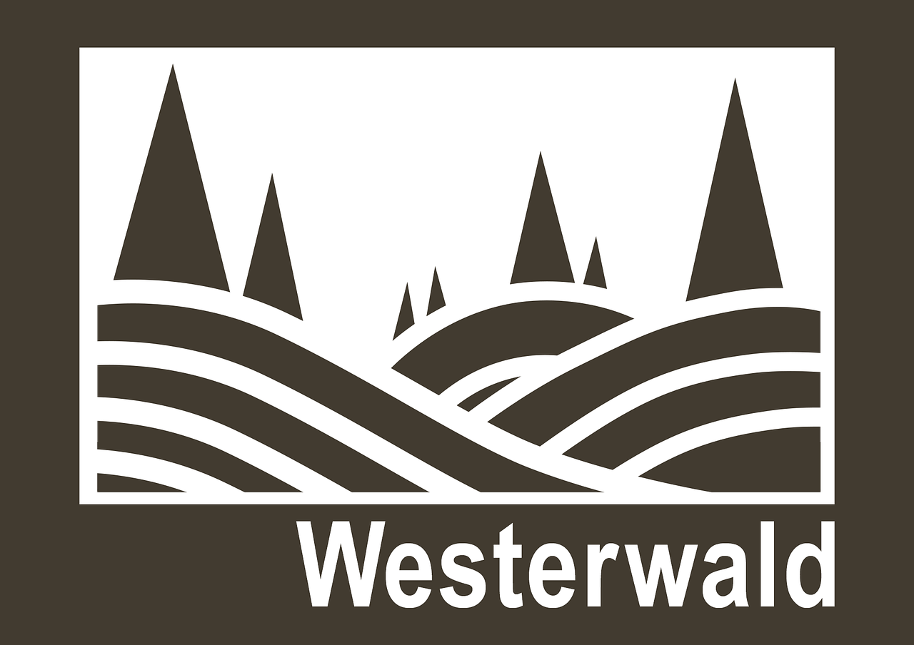 westerwald highway shield free photo