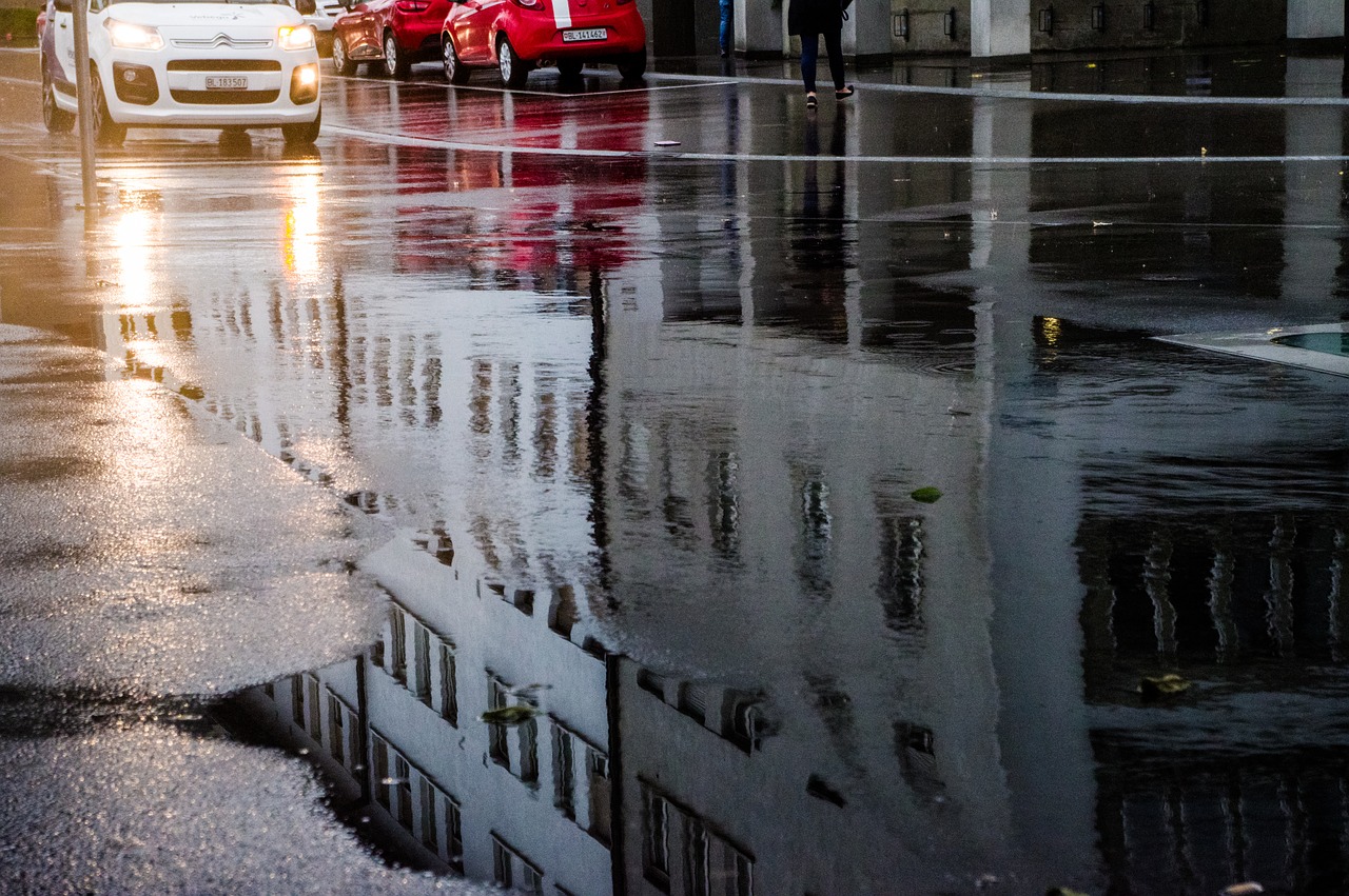 wet road rain free photo