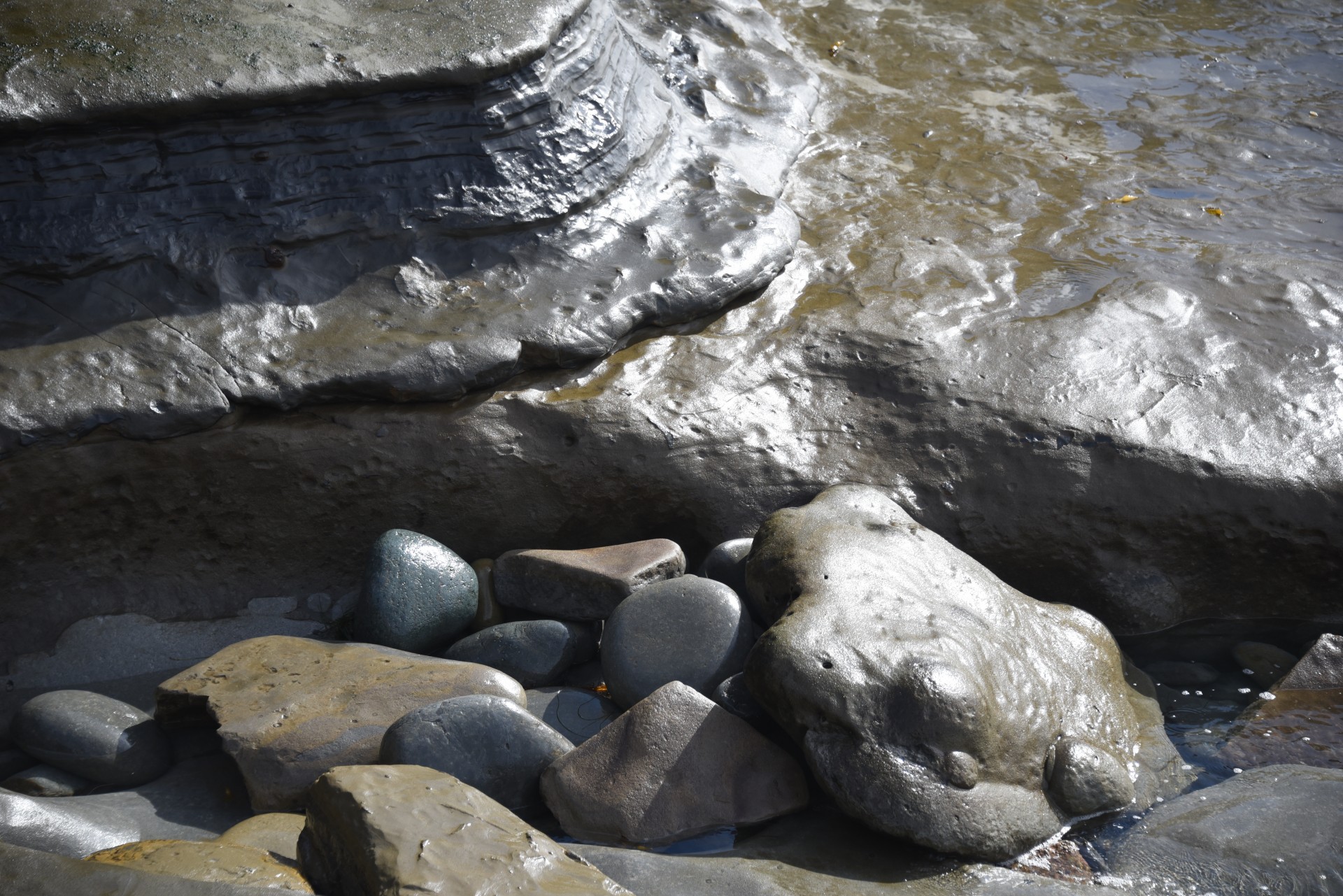 wet ocean rock free photo