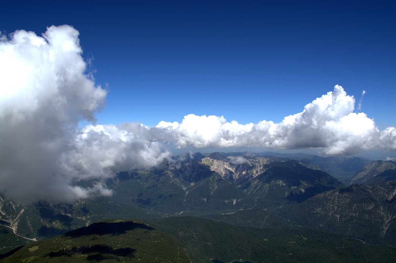 wetterstein mountains far right eastern alps free photo