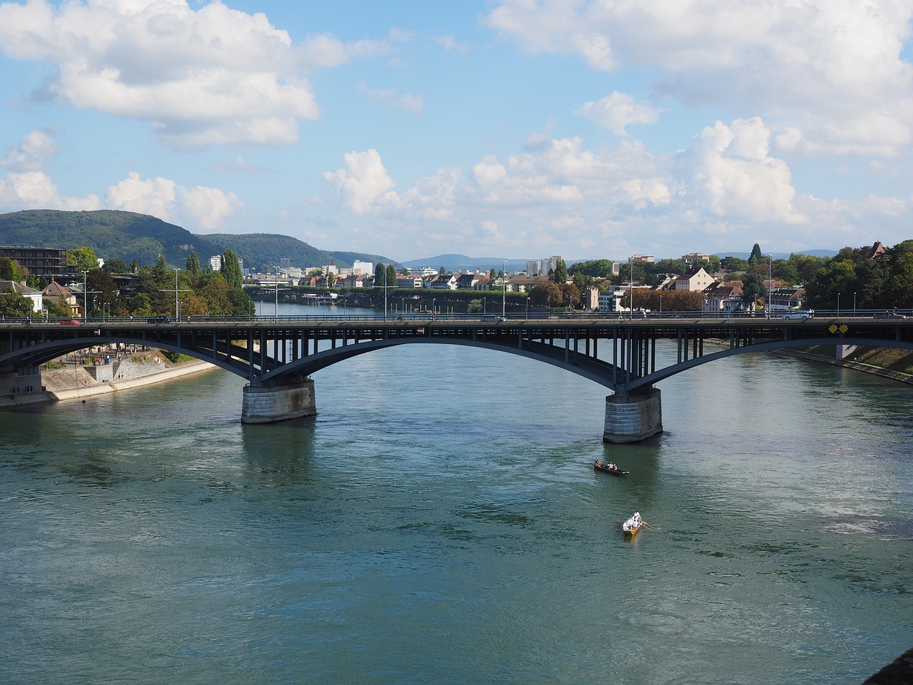 wettsteinbrücke basel bridge free photo
